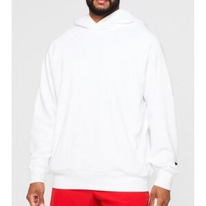 NWT Men's Fabletics The Year‎ Round Terry Hoodie Sweatshirt - Classic White - 3X